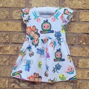 COCOMELON WHITE DRESS 12-18 Months